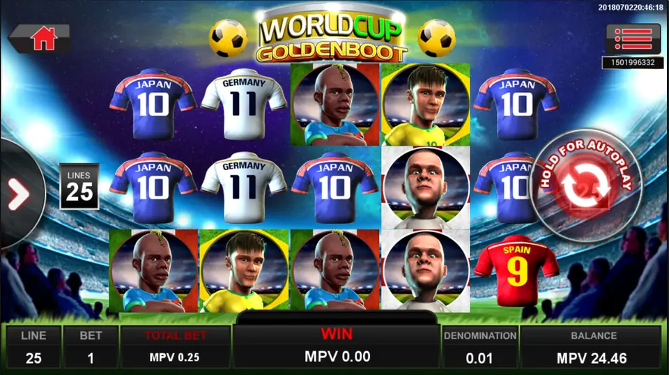WorldCup Golden Boot on SKY777 with Japan 10 and Germany 11 shirts and cartoon strikers under stadium lights, 25 lines at 0.25